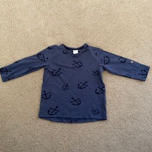 H&M Baby Long Sleeve Nautical Shirt 9-12 Months